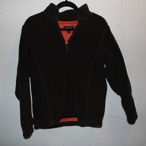 Dark Brown Fleece Lands End Sweatshirt